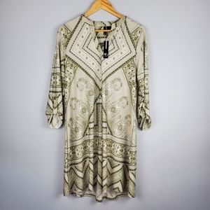 ND Patterned V-Neck Tunic / Dress, Size S, NWT!